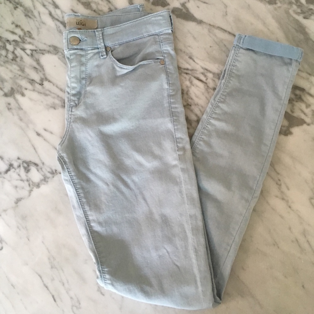 Topshop Leigh Ankle Cuffed Skinny Jeans